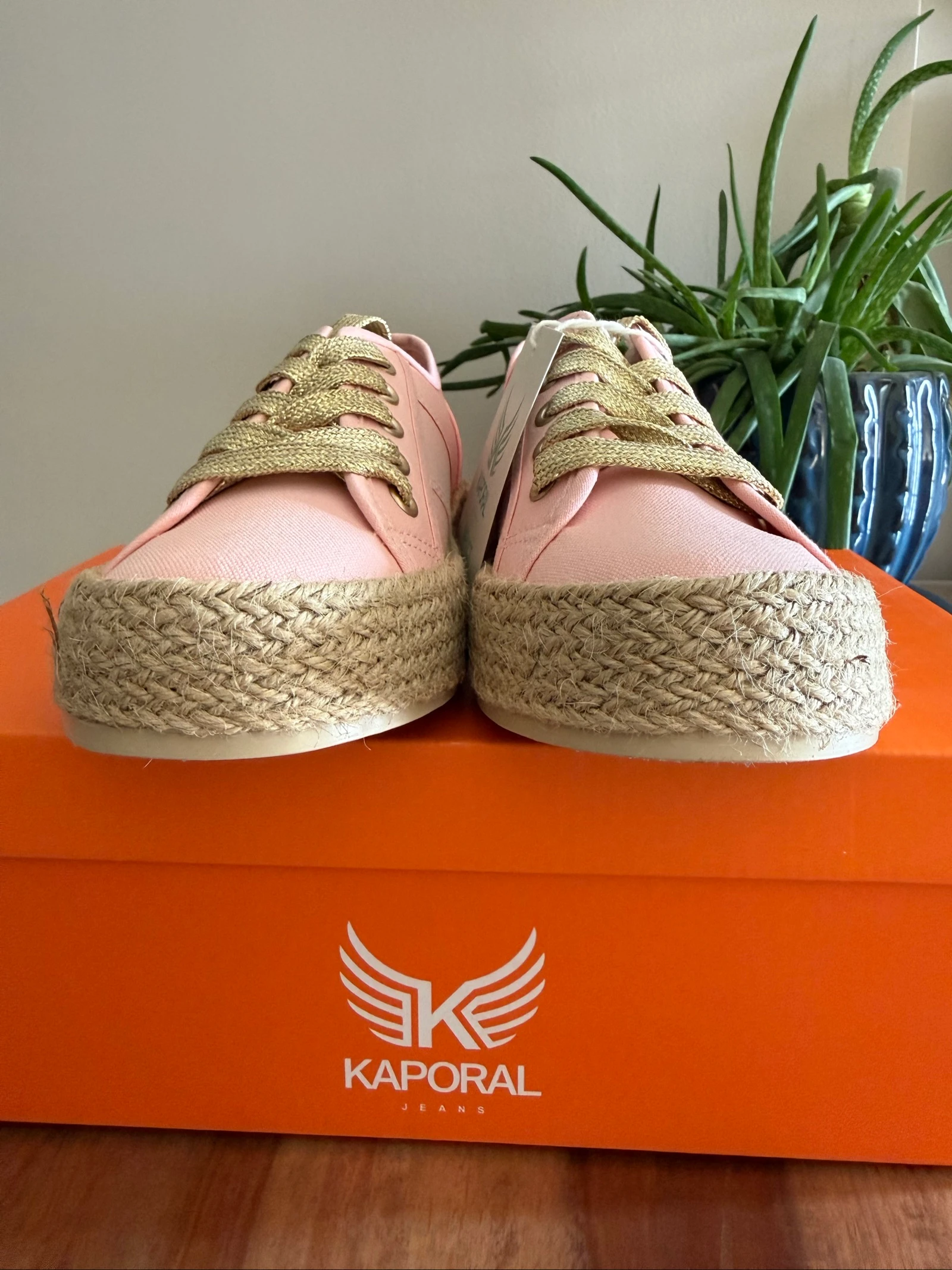 Sneakers Kaporal Biorgaty Dames 37 Roze Nude – Nieuw met doos – Espadrilles Canvas – photo 4